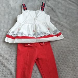 Janie and Jack outfit Paris themed 2t